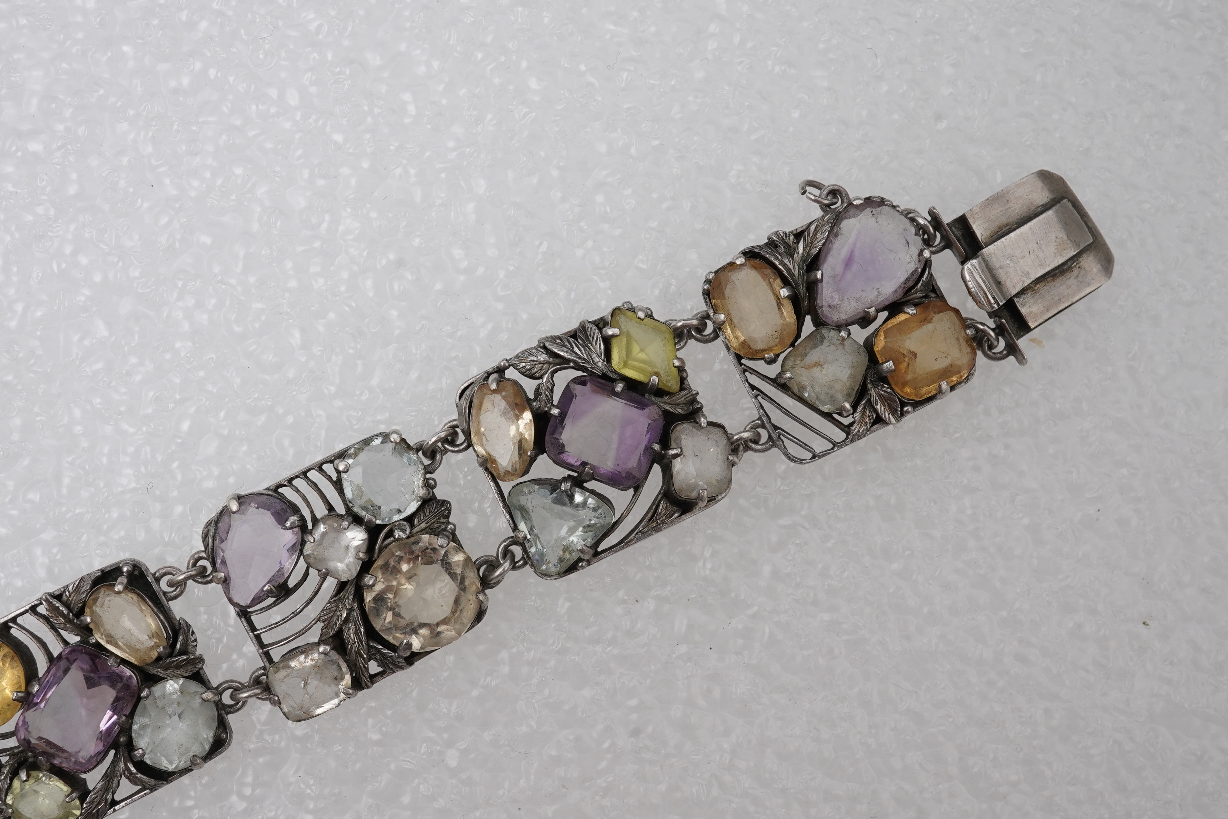 Attributed to Bernard Instone, an Arts & Crafts gem-set bracelet, 1920s